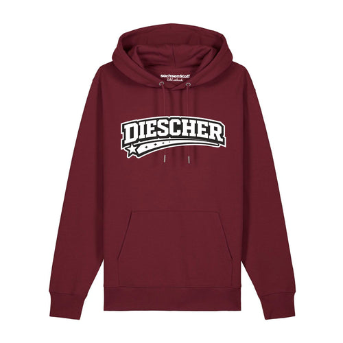 Diescher Hoodie Tiger von sachsenStoff Sächsische Hoodies im Sachsen Dialekt Dresden Leipzig Shop