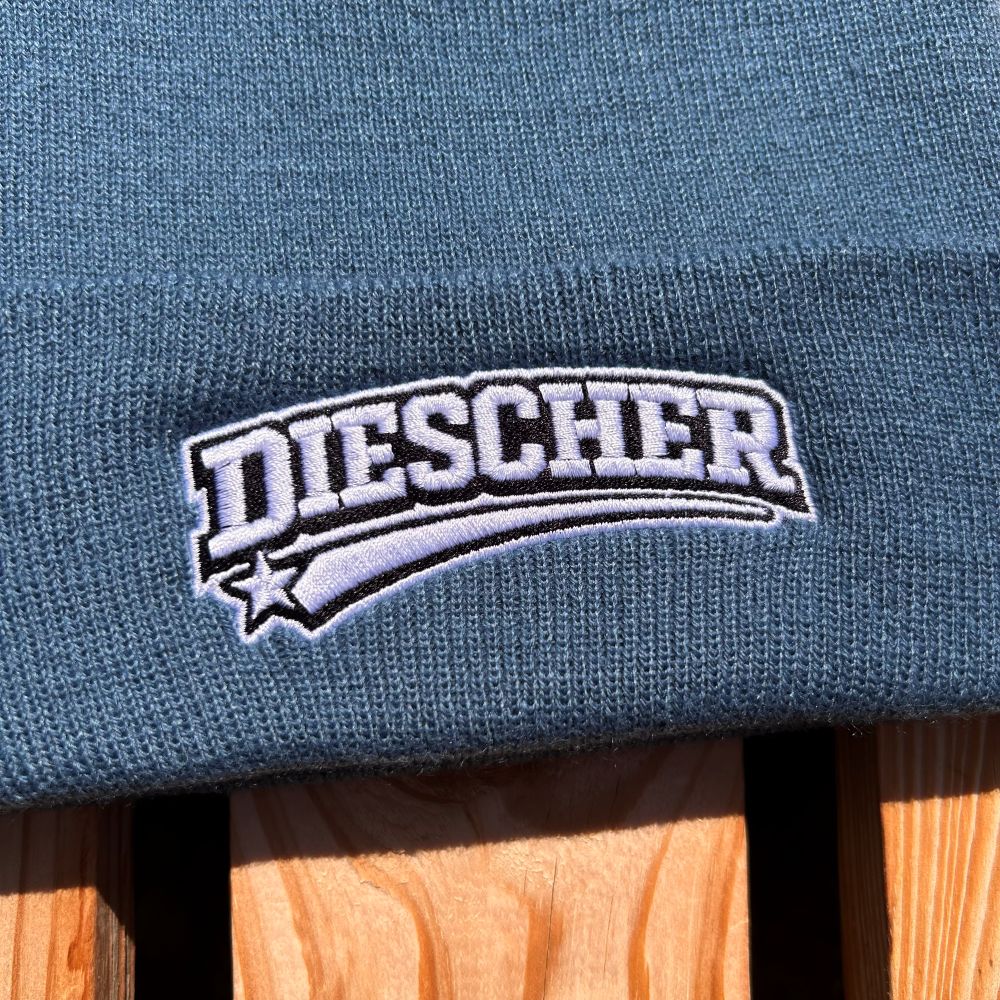 Mütze #DIESCHER Bestickter Sachsen Beanie für Damen & Herren | Sächsische Strickmütze
