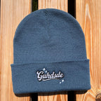 Mütze #GUHDSDE Bestickter Sachsen Beanie für Damen | Sächsische Strickmütze