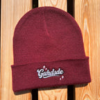 Mütze #GUHDSDE Bestickter Sachsen Beanie für Damen | Sächsische Strickmütze
