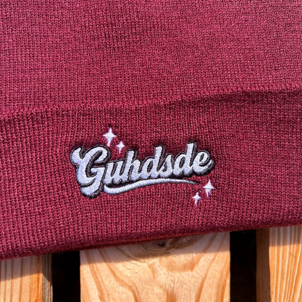 Mütze #GUHDSDE Bestickter Sachsen Beanie für Damen | Sächsische Strickmütze