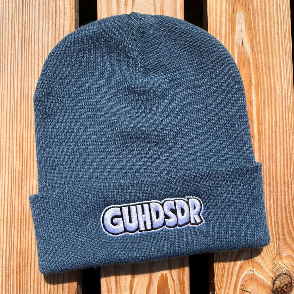 Mütze #GUHDSDR Bestickter Sachsen Beanie für Herren | Sächsische Strickmütze