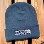 Mütze #GUHDSDR Bestickter Sachsen Beanie für Herren | Sächsische Strickmütze