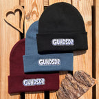 Mütze #GUHDSDR Bestickter Sachsen Beanie für Herren | Sächsische Strickmütze