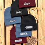Mütze #GUHDSDR Bestickter Sachsen Beanie für Herren | Sächsische Strickmütze