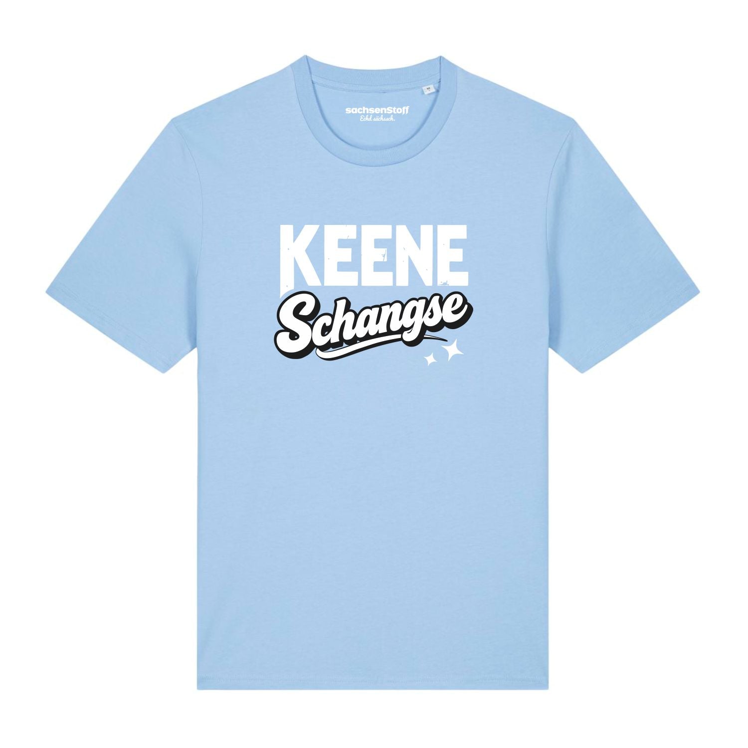 Keene Schangse T-Shirt von sachsenStoff Sächsische Hoodies im Sachsen Dialekt Dresden Leipzig Mode Shop