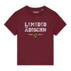 Limidid Ädischn Sachsen Damen T-Shirt von sachsenStoff Sächsische Damenshirts im Sachsen Dialekt Dresden Leipzig Damenmode Shop