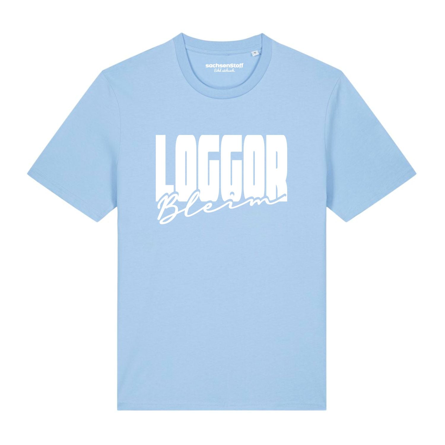 Loggor Bleim T-Shirt von sachsenStoff Sächsische Hoodies im Sachsen Dialekt Dresden Leipzig Mode Shop