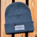Mütze #MODSCHEGIEBSCHN Bestickter Sachsen Beanie für Damen | Sächsische Strickmütze