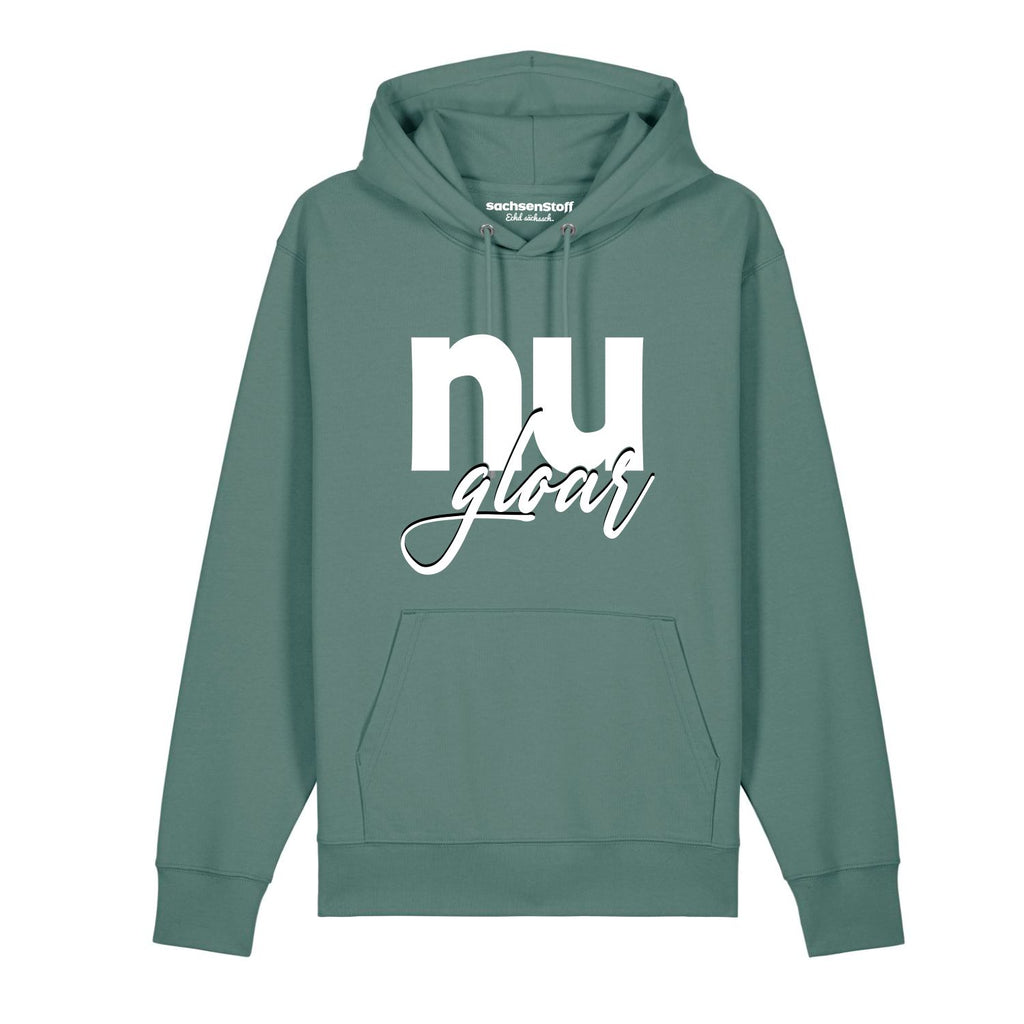 Nu Gloar Hoodie von sachsenStoff Sächsische Hoodies im Sachsen Dialekt Dresden Leipzig Shop