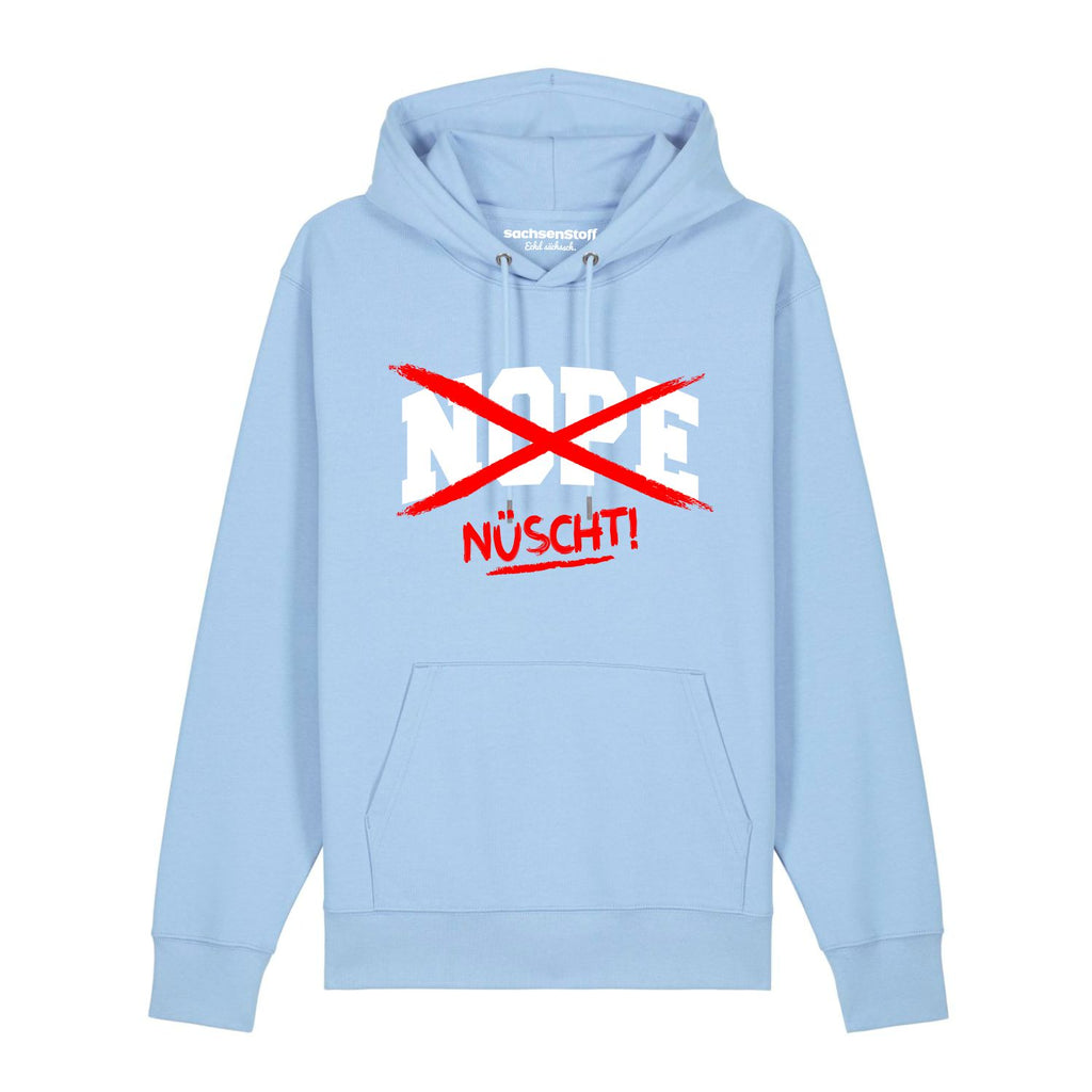 Nüscht Hoodie von sachsenStoff Sächsische Hoodies im Sachsen Dialekt Dresden Leipzig Shop