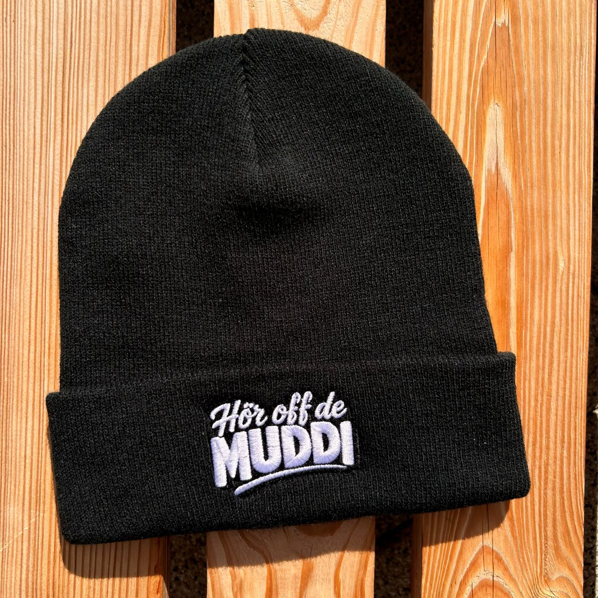 Mütze #MUDDI Bestickter Sachsen Beanie für Damen | Sächsische Strickmütze