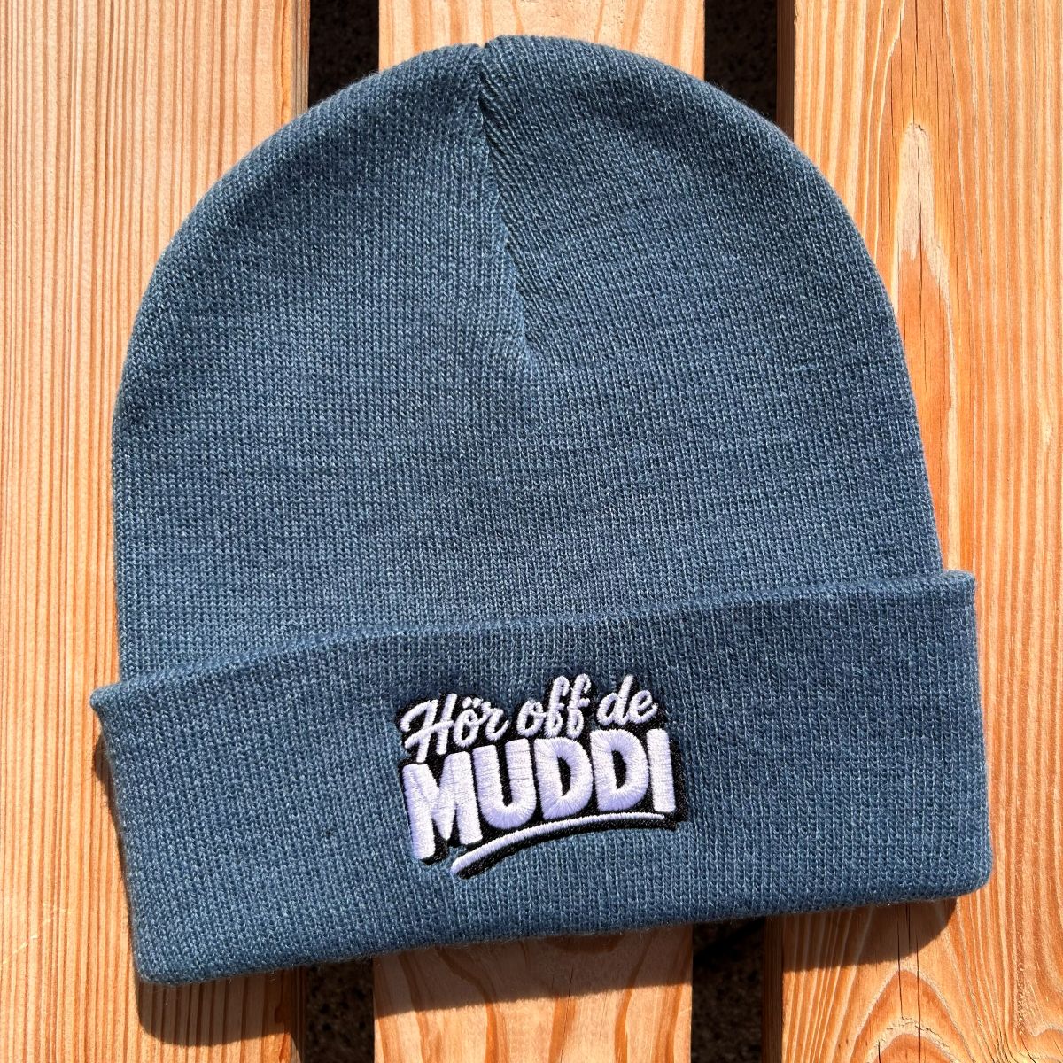 Mütze #MUDDI Bestickter Sachsen Beanie für Damen | Sächsische Strickmütze
