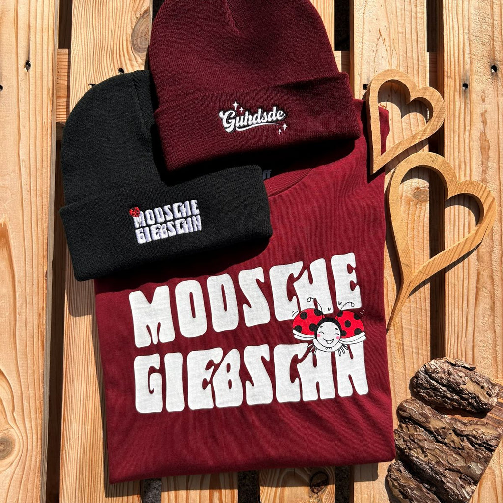Mütze #GUHDSDE Bestickter Sachsen Beanie für Damen | Sächsische Strickmütze
