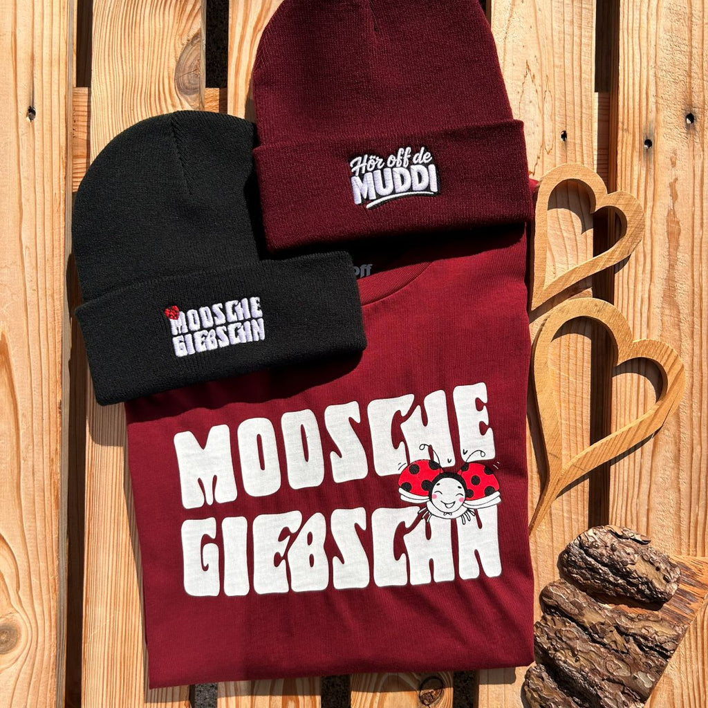 Mütze #MUDDI Bestickter Sachsen Beanie für Damen | Sächsische Strickmütze