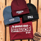 Mütze #NU Bestickter Sachsen Beanie für Damen & Herren | Sächsische Strickmütze