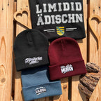 Mütze #S GLADSCHD GLEI Bestickter Sachsen Beanie für Damen & Herren | Sächsische Strickmütze