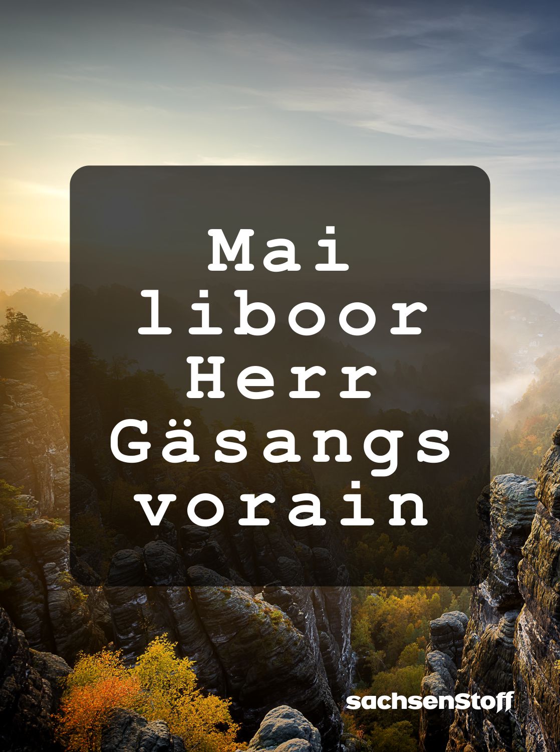 Sächsische Redewendungen und lustige sächsische Sprüche und Weisheiten von sachsenStoff Sächsischer Dialekt Wörter