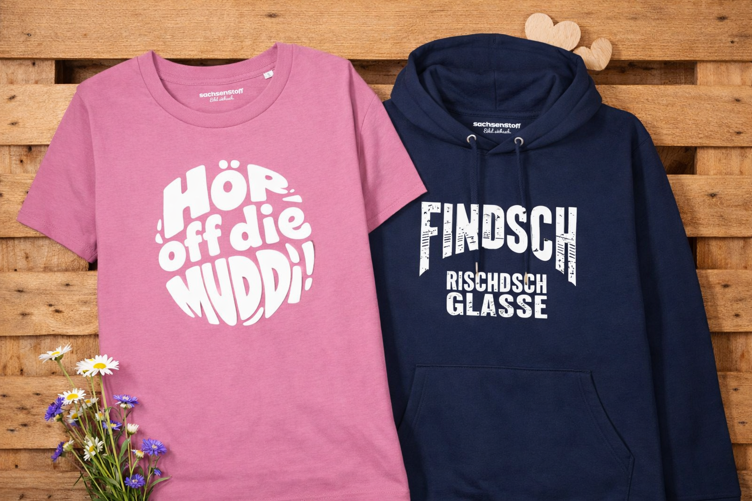 Sächsische Shirts und Hoodies für Damen und Herren von sachsenStoff dem Modelabel aus Sachsen