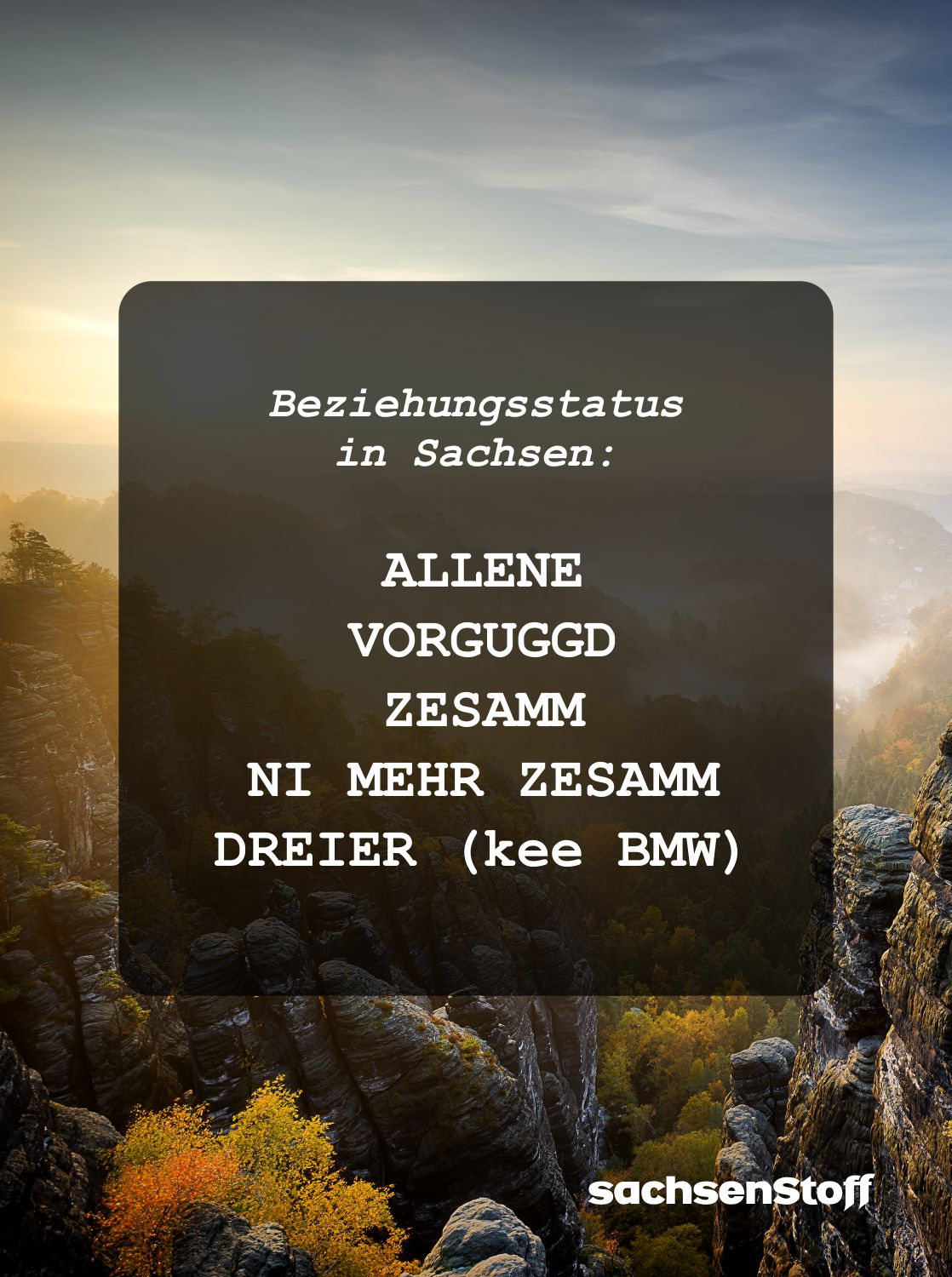 Sächsische Sprüche Liebe kurz lustig Sachsen Dialekt von sachsenStoff