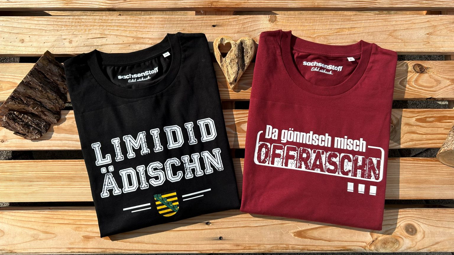Sächsische T-Shirts für Herren von sachsenStoff Sachsen Mode Modelabel Dresden Leipzig Shop