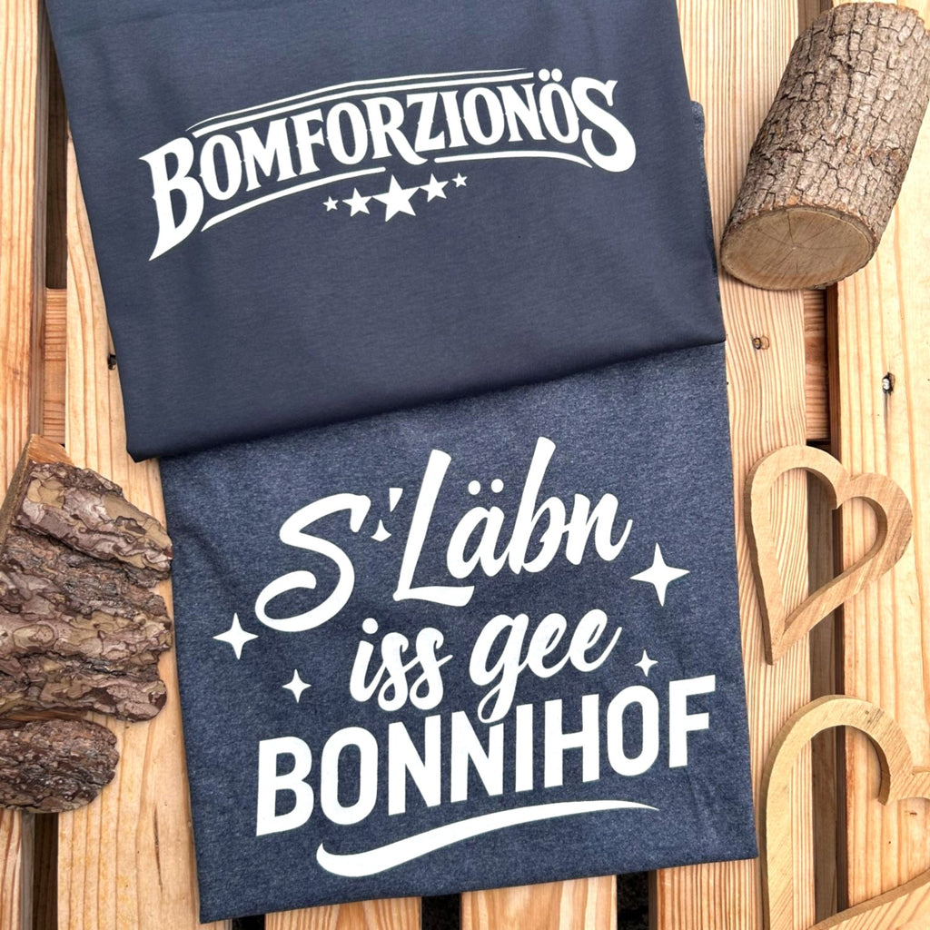 #BONNIHOF Sachsen T-Shirt für Herren | Sächsisches Dialekt Shirt aus Bio-Baumwolle