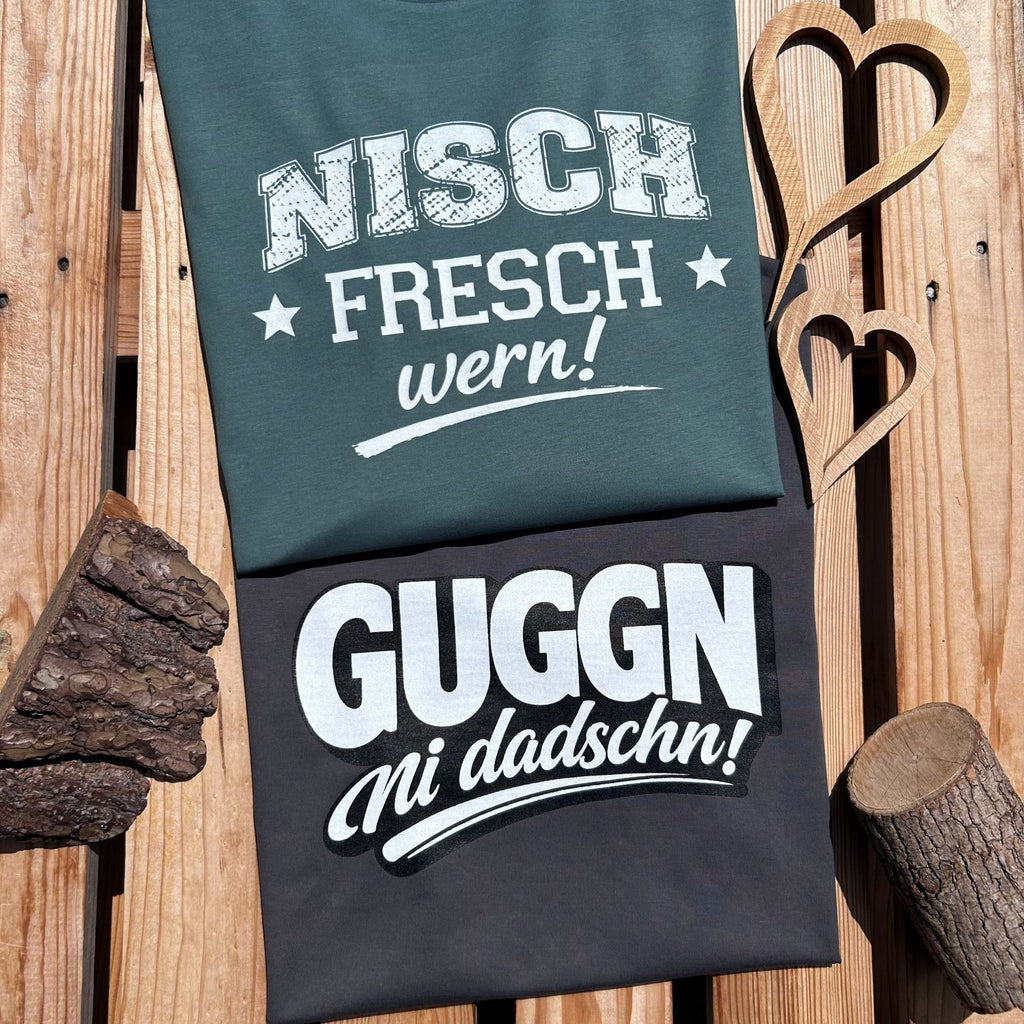 #NIDADSCHN Sachsen T-Shirt für Damen | Sächsisches Heimat Shirt aus Bio-Baumwolle