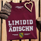 #LIMIDIDÄDISCHN Sachsen T-Shirt für Herren | Sächsisches Dialekt Shirt aus Bio-Baumwolle