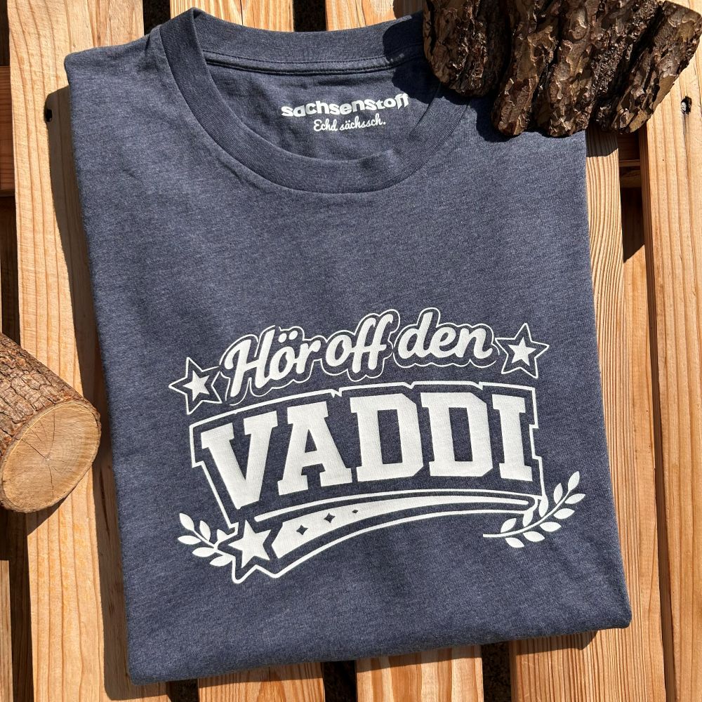 #VADDI Sachsen T-Shirt für Herren | Sächsisches Dialekt Shirt aus Bio-Baumwolle
