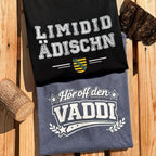 #VADDI Sachsen T-Shirt für Herren | Sächsisches Dialekt Shirt aus Bio-Baumwolle