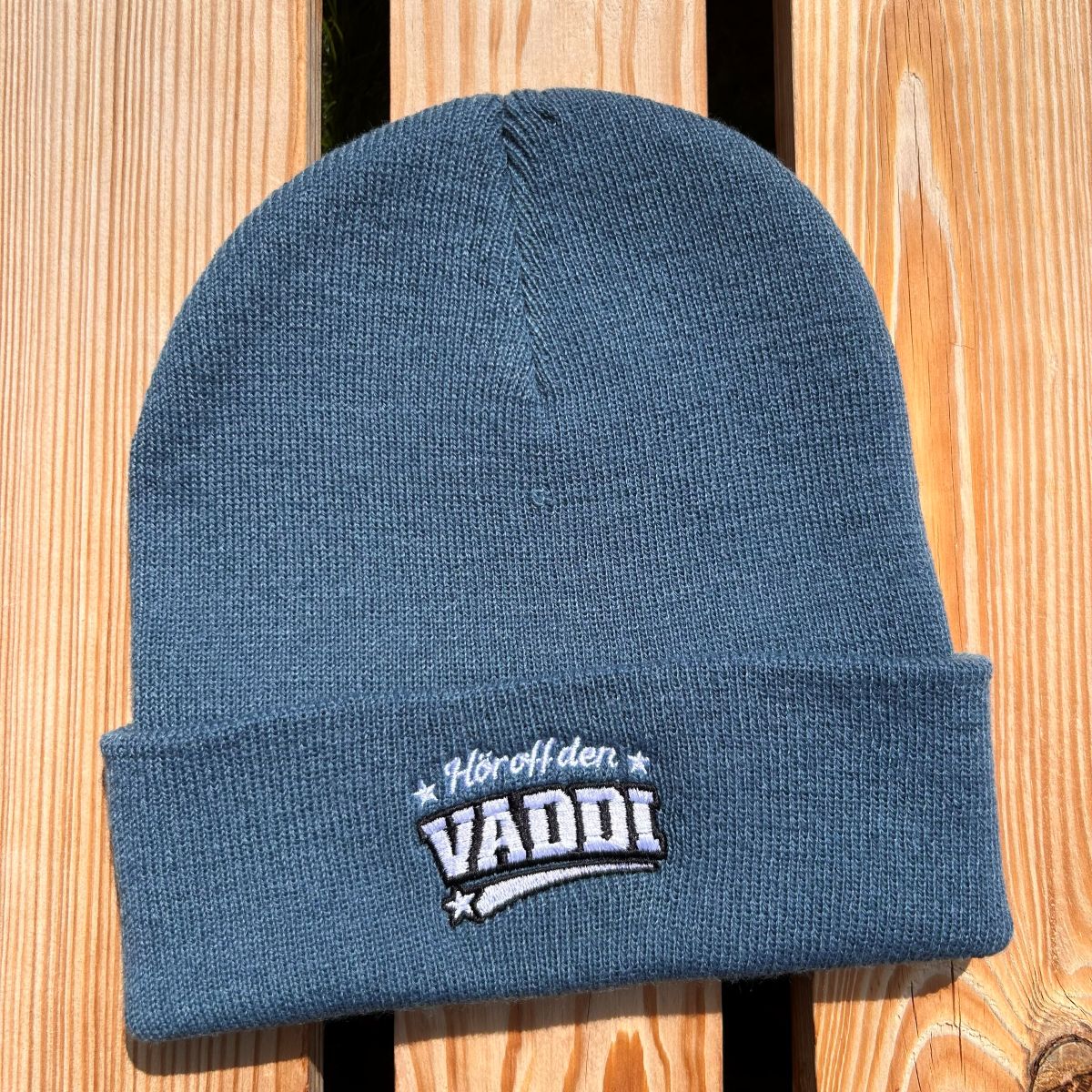 Mütze #VADDI Bestickter Sachsen Beanie für Herren | Sächsische Strickmütze