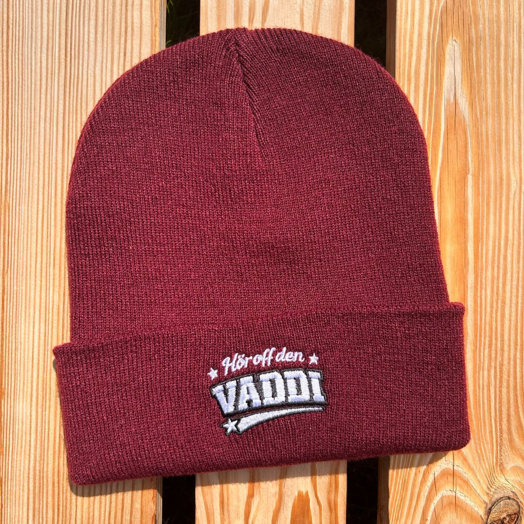 Mütze #VADDI Bestickter Sachsen Beanie für Herren | Sächsische Strickmütze
