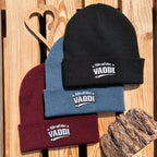 Mütze #VADDI Bestickter Sachsen Beanie für Herren | Sächsische Strickmütze