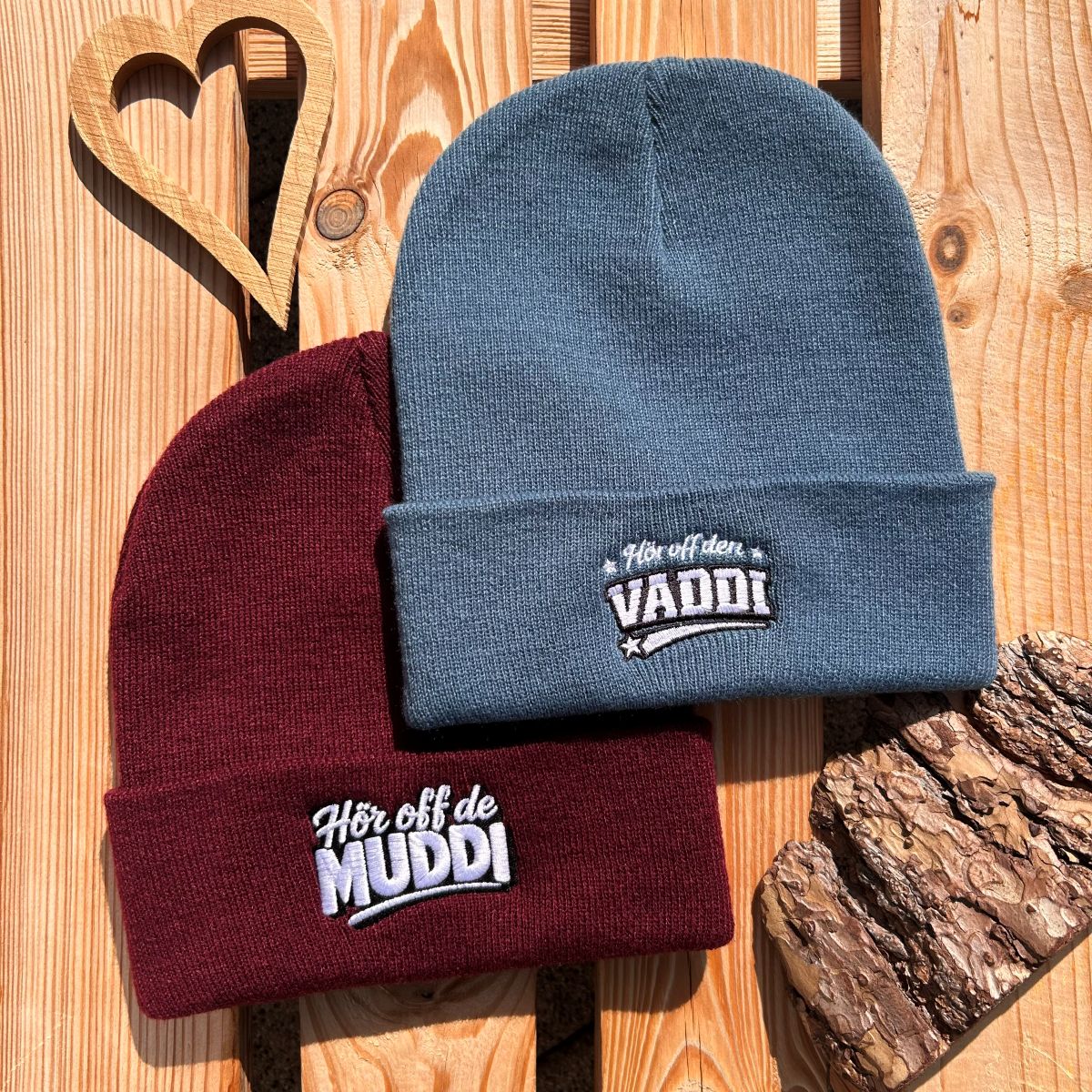 Mütze #VADDI Bestickter Sachsen Beanie für Herren | Sächsische Strickmütze